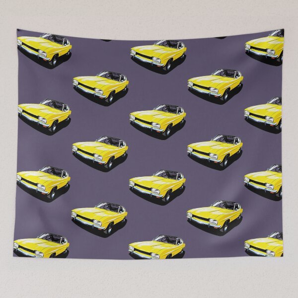 Item preview, Ford Capri in yellow designed and sold by candc-retro.