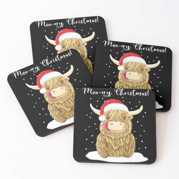 Item preview, Modern Action Fantasy Story Legendary Thirst Highlander Movie Scottish Highland Cow, Moo-Rry Christm designed and sold by JustuHighlander.