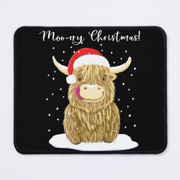 Item preview, Modern Action Fantasy Story Legendary Thirst Highlander Movie Scottish Highland Cow, Moo-Rry Christm designed and sold by JustuHighlander.
