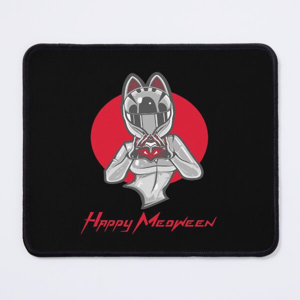 Item preview, Happy Meoween Cat Helmet Happy Meoween Halloween Purrfect on t-shirts To Stickers designed and sold by LMcDs.