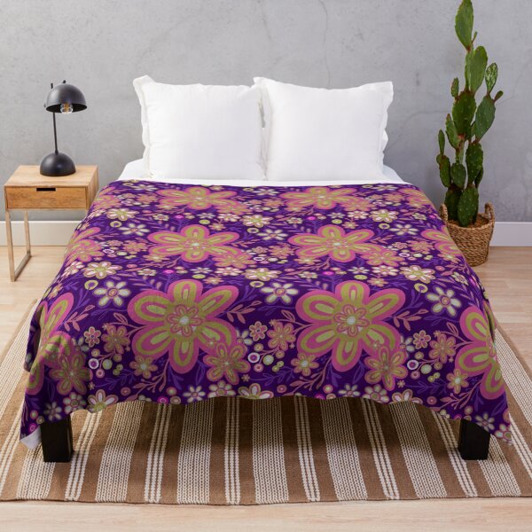 Item preview, Groovy Garden Flowers - Purple Palette designed and sold by Squarebird.