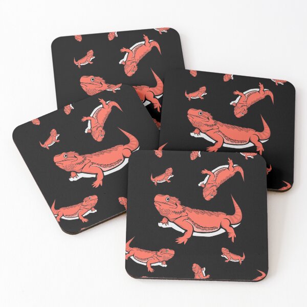 Bearded Dragon Fam Coasters (Set of 4)