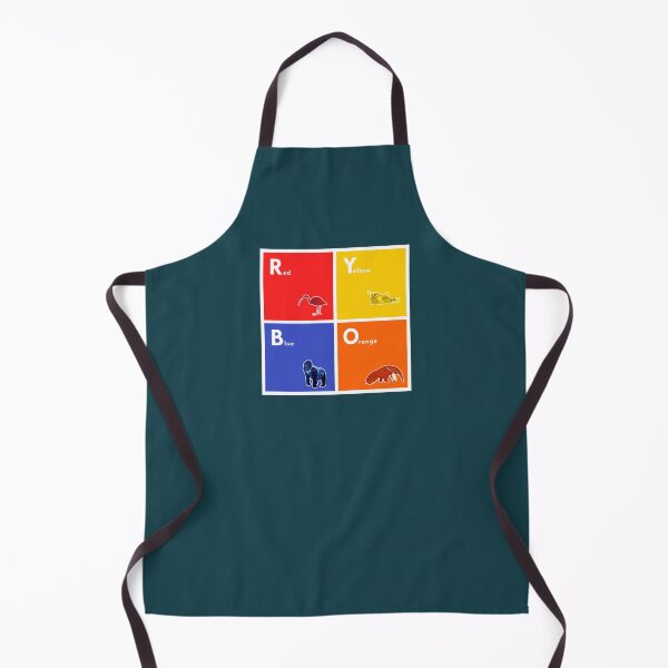Item preview, Red Yellow Blue orange Ibis Boxfish Gorilla Anteater designed and sold by Studio Mattie.