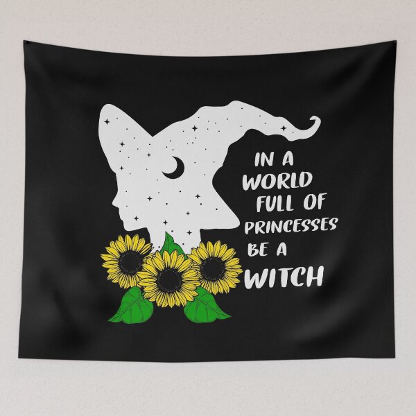 Item preview, Starry silhouette In a world full of princesses be a witch Halloween - men/kids/ women / Halloween  designed and sold by Designs Of all kinds.