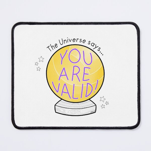 Item preview, Intersex flag crystal ball - The Universe says... You are valid! designed and sold by Chiara Filincieri.