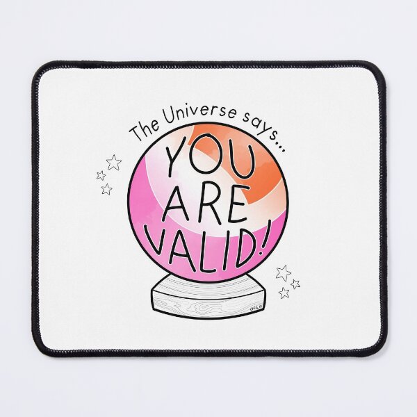 Item preview, Lesbian flag crystal ball - The Universe says... You are valid! designed and sold by Chiara Filincieri.