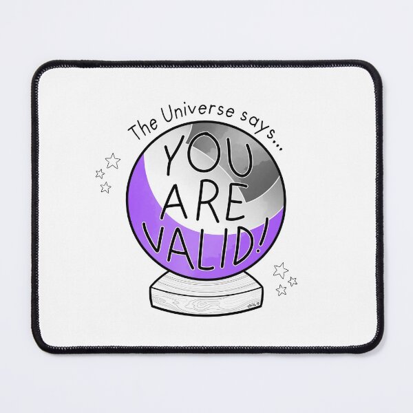 Item preview, Ace flag crystal ball - The Universe says... You are valid! designed and sold by Chiara Filincieri.