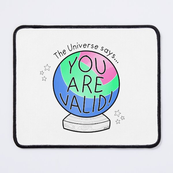 Item preview, Polysexual flag crystal ball - The Universe says... You are valid! designed and sold by Chiara Filincieri.