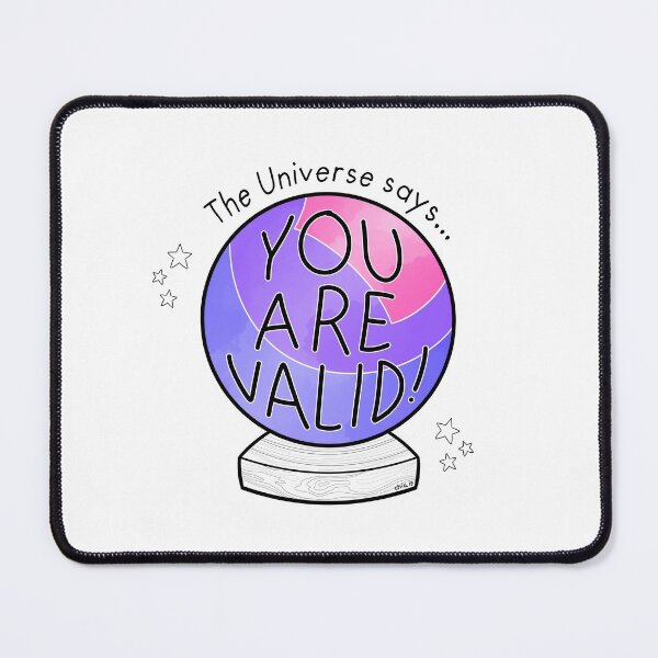 Item preview, Bi flag crystal ball - The Universe says... You are valid! designed and sold by Chiara Filincieri.