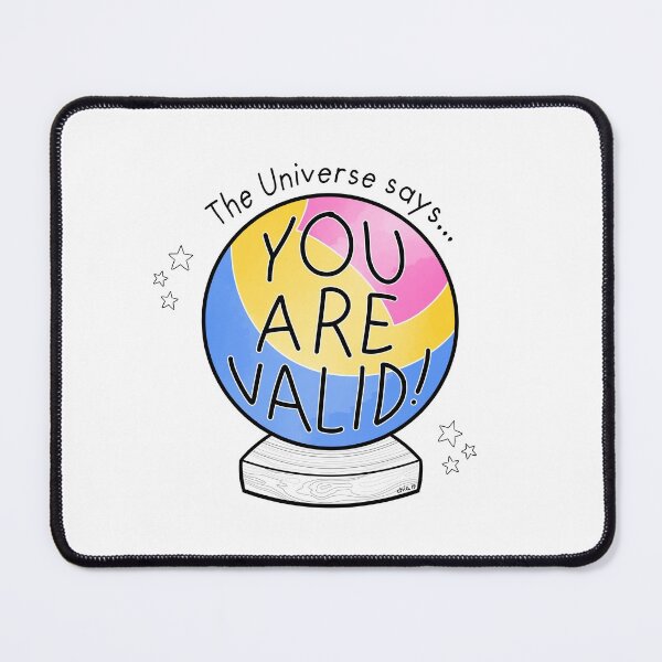 Item preview, Pan flag crystal ball - The Universe says... You are valid! designed and sold by Chiara Filincieri.