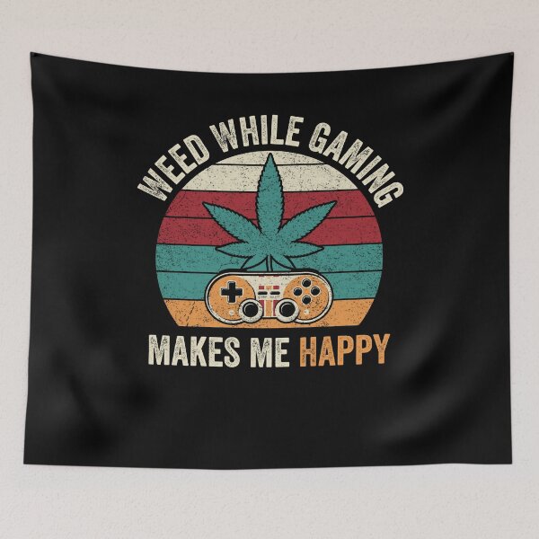 Item preview, Weed While Gaming Cool Weed Lover Gamer  designed and sold by Ryan89-Design.