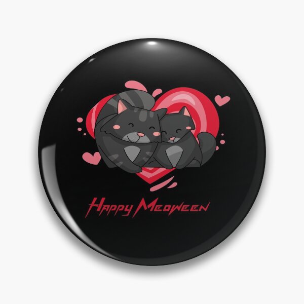 Item preview, Happy Meoween Snuggling Cats Happy Halloween Perfecto en camisetas Para pegatinas designed and sold by LMcDs.