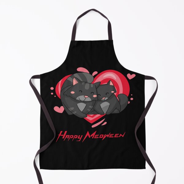 Aperçu de l'œuvre Happy Meoween Snuggling Cats Happy Halloween Parfait sur des t-shirts à des autocollants créée et vendue par LMcDs.