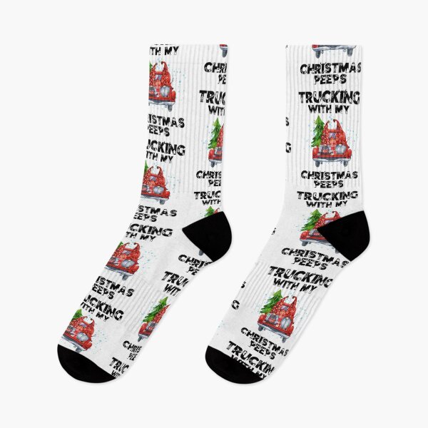 Item preview, TRUCKING WITH MY, CHRISTMAS PEEPS, CHRISTMAS GNOMIES, GNOMIE MEME, MERRY GNOMIES, designed and sold by R B Chrystal.