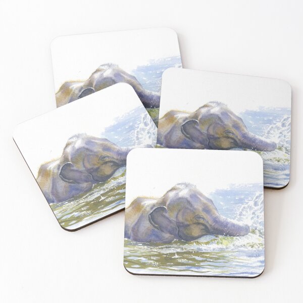 Item preview, Baby Elephant - Bathtime is Playtime designed and sold by Anjuna Sainath.
