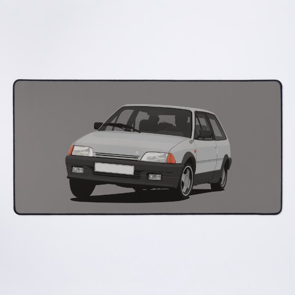 Citroen AX - Dark light grey Desk Mat