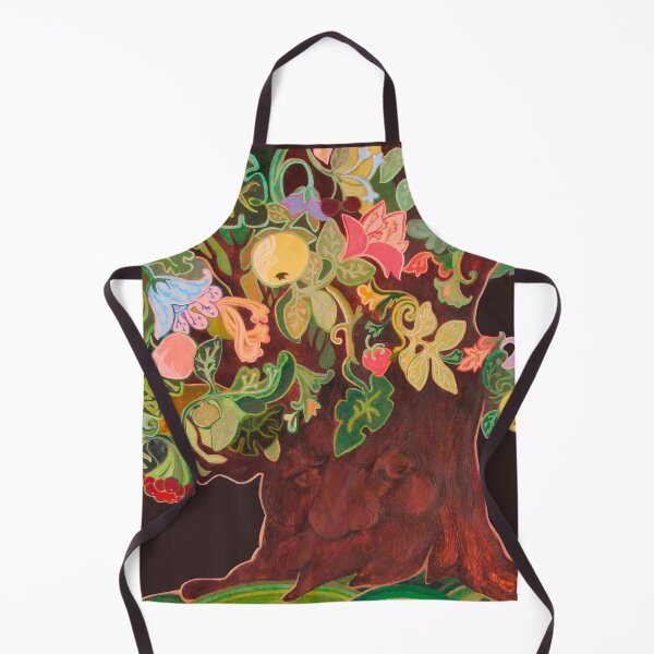 Item preview, Tree wiht Fruits. Tree wiht Life. Fairy tree with flowers and fruit watercolor illustration. designed and sold by ZheltakovaIana.