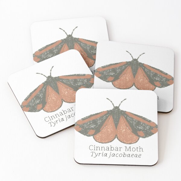Item preview, Cinnabar Moth designed and sold by WyrdandWoven.