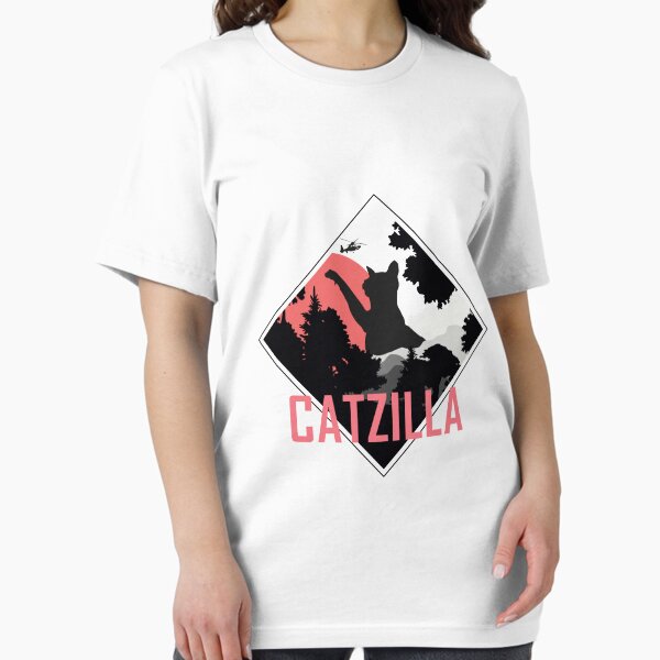 Vista previa del artículo con la obra «Camiseta CatZilla», diseñado y vendido por marcosalvo.