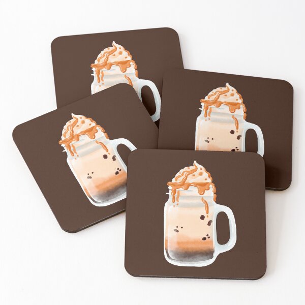 Item preview, Caramel Latte Coffee with Whipped Cream and Caramel Sauce designed and sold by Alicia Chee.