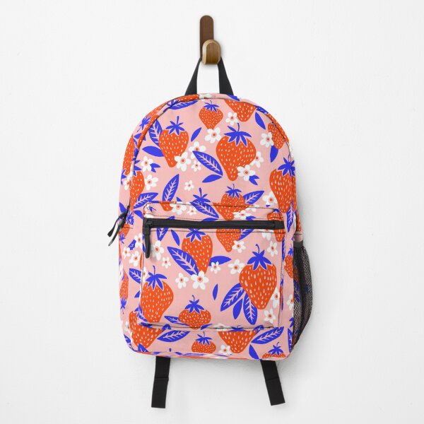 Item preview, Strawberry Blooms – Blue & Red designed and sold by Cat Coquillette.