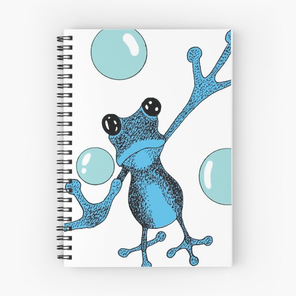Item preview, Bouncing Bubbly Blue Frog designed and sold by AnnieHines.