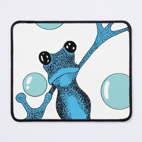 Item preview, Bouncing Bubbly Blue Frog designed and sold by AnnieHines.