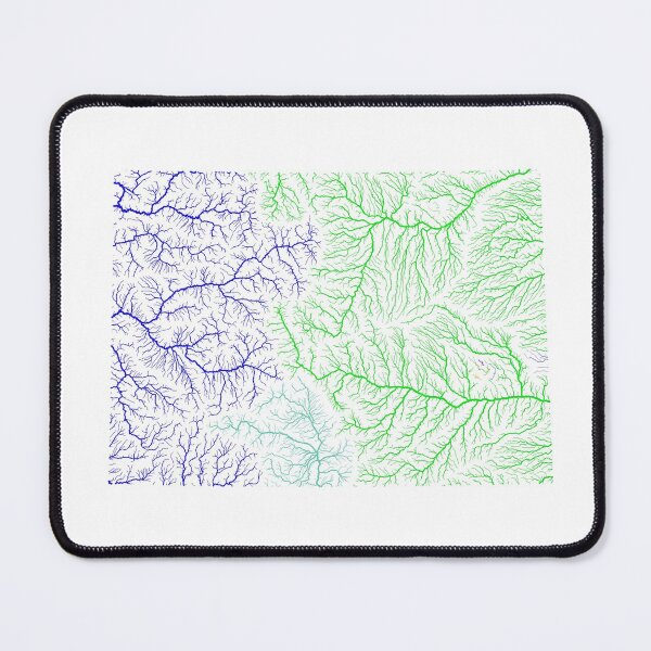 Item preview, Colorado River Basin Map in Rainbow Colours with White Background designed and sold by GrasshopperGeo.