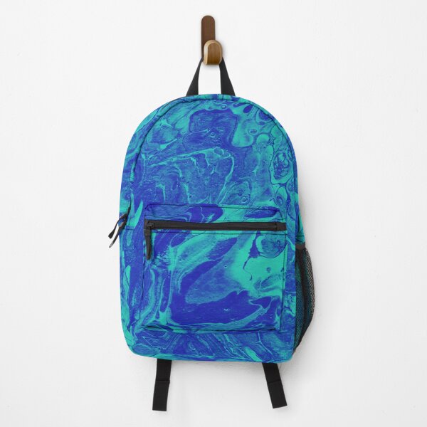 Item preview, Electric Blue Paint Pour designed and sold by WineLabsDesign.