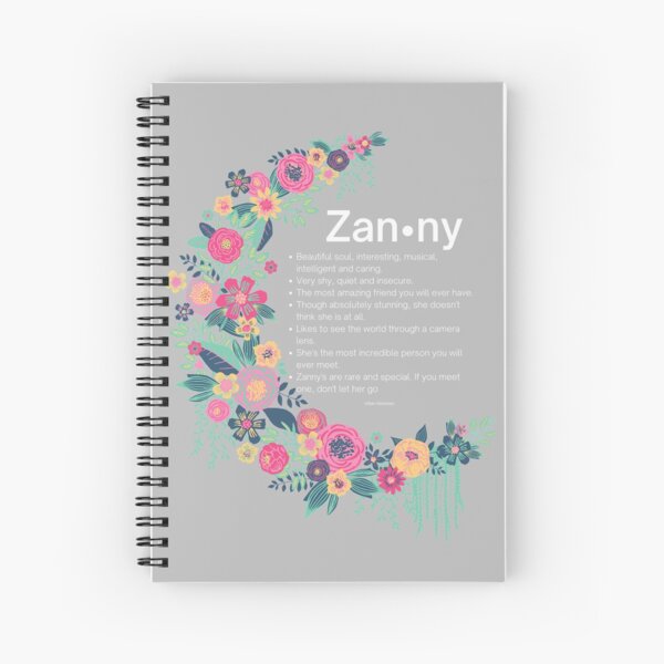 Zanny Spiral Notebook