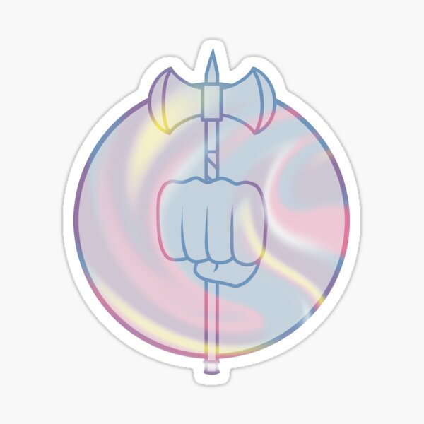 Bigender Barbarian Symbol Sticker