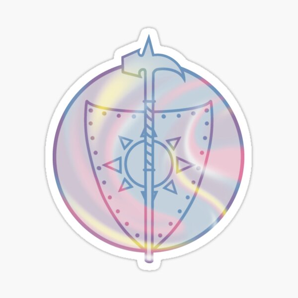Bigender Paladin Symbol Sticker