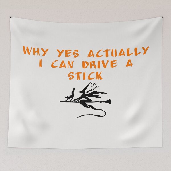 Item preview, why yes actually i can drive a stick , Funny Halloween  designed and sold by Soukainadesign.