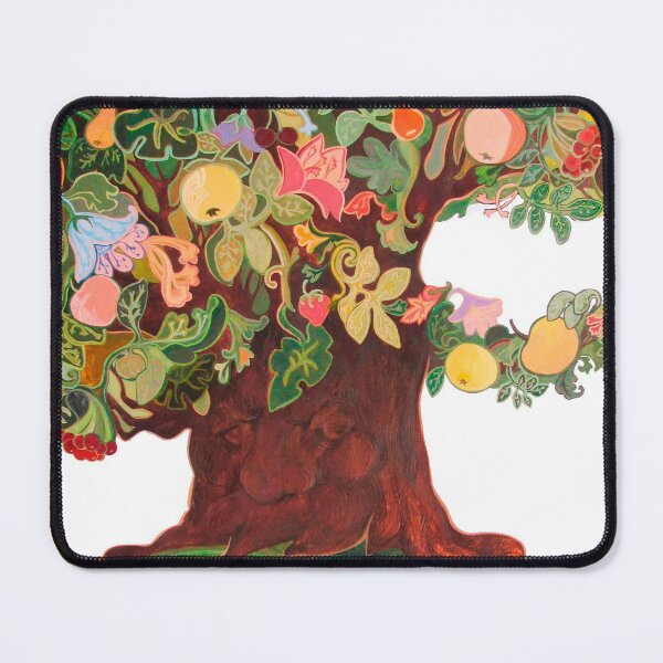 Item preview, Tree wiht Fruits. Tree wiht Life. Fairy tree with flowers and fruit watercolor illustration. designed and sold by ZheltakovaIana.