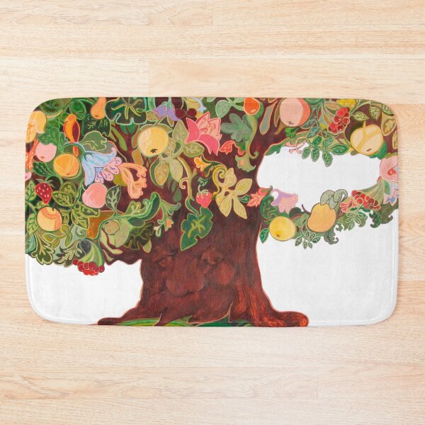Item preview, Tree wiht Fruits. Tree wiht Life. Fairy tree with flowers and fruit watercolor illustration. designed and sold by ZheltakovaIana.