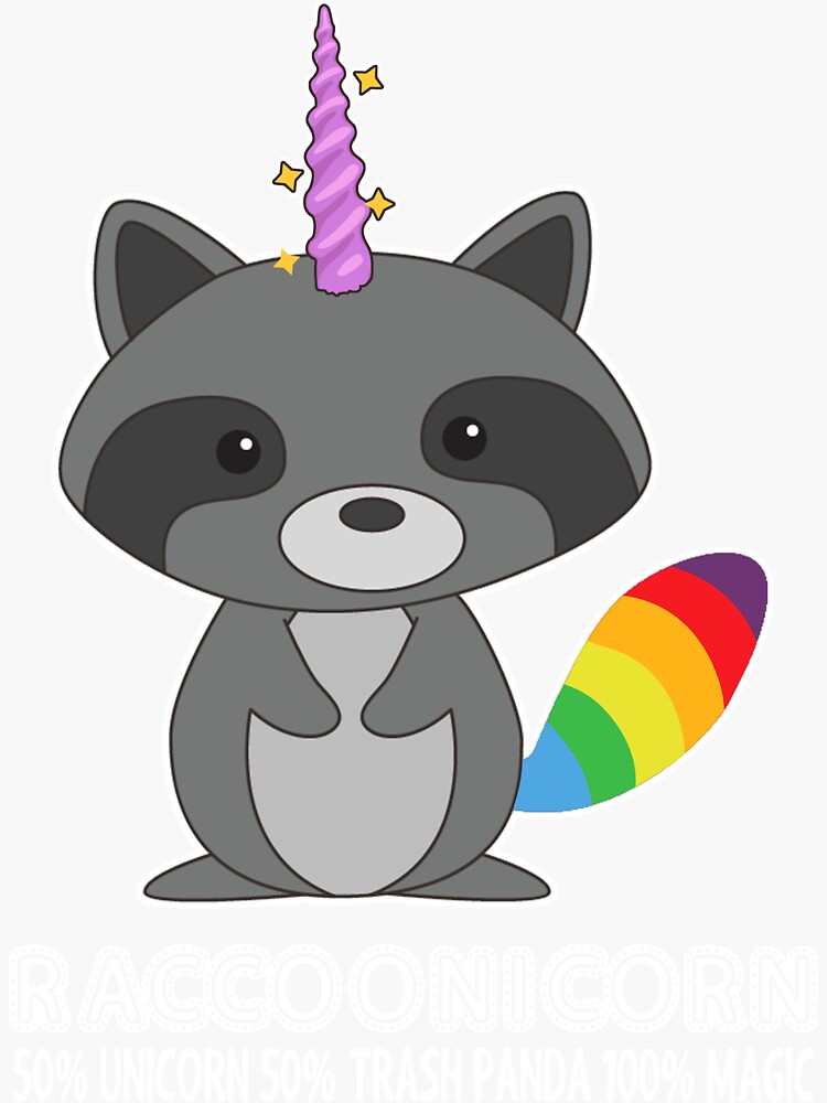 Racoonicorn T-Shirt Funny Trash Panda Raccoon Unicorn Shirt Racoonicorn T-Shirt Funny Trash Panda Raccoon Unicorn Shirt