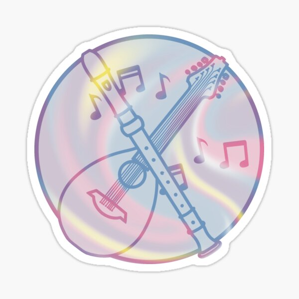 Bigender Bard Symbol Sticker