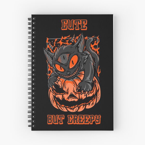 Item preview, Cute but Creepy Cat and Pumpkin designed and sold by MimsTees.