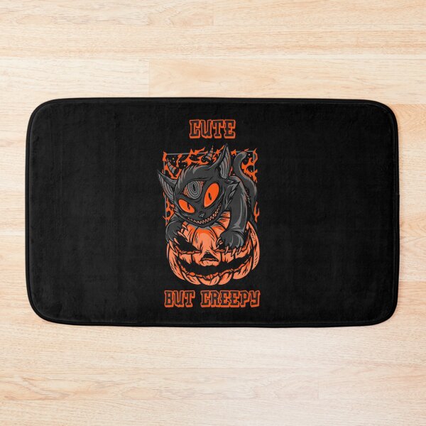 Item preview, Cute but Creepy Cat and Pumpkin designed and sold by MimsTees.