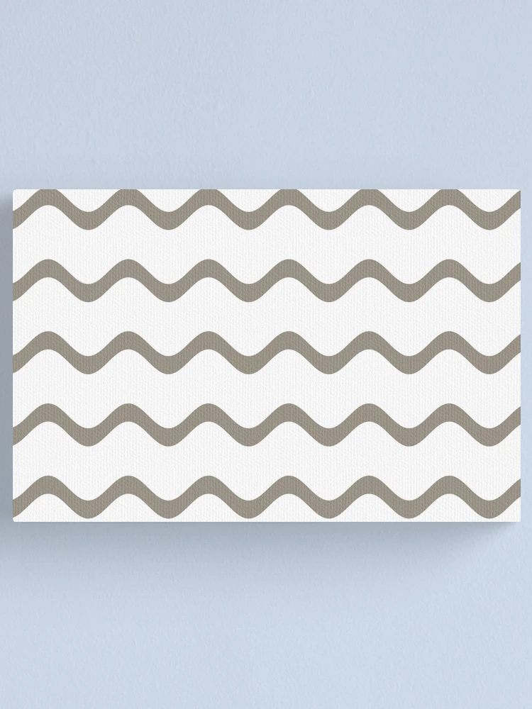 Imagen 1 de 3, Lienzo con la obra Brown and White Rippled Horizontal Stripe Pattern Pairs Sherwin Williams 2022 Popular Color Felted Wool SW 9171, diseñada y vendida por ColorOfTheYears.