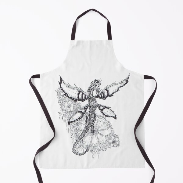 Item preview, Chrome butterfly - dragon drawing design t-shirt designed and sold by Alessandro Portavoce.