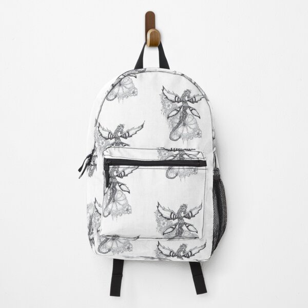 Item preview, Chrome butterfly - dragon drawing design t-shirt designed and sold by Alessandro Portavoce.