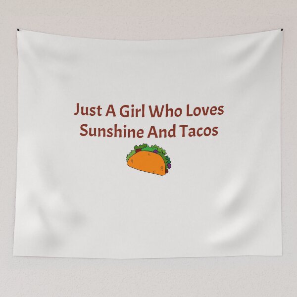 Item preview, Just A Girl Who Loves Sunshine And Tacos vintage designed and sold by Soukainadesign.