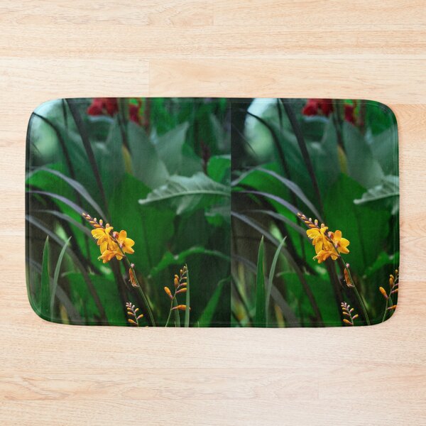 Item preview, Orange flowers at an autumn garden designed and sold by Amalus-files.