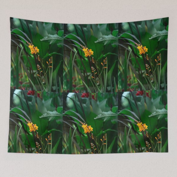 Item preview, Orange flowers at an autumn garden designed and sold by Amalus-files.