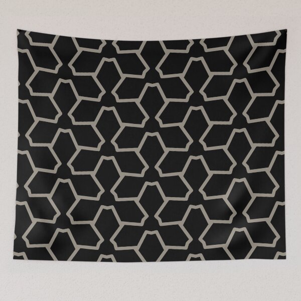 Aperçu de l'œuvre Brown and Black Tessellation Line Pattern 24 Pairs Sherwin Williams 2022 Popular Color Felted Wool SW 9171 créée et vendue par ColorOfTheYears.
