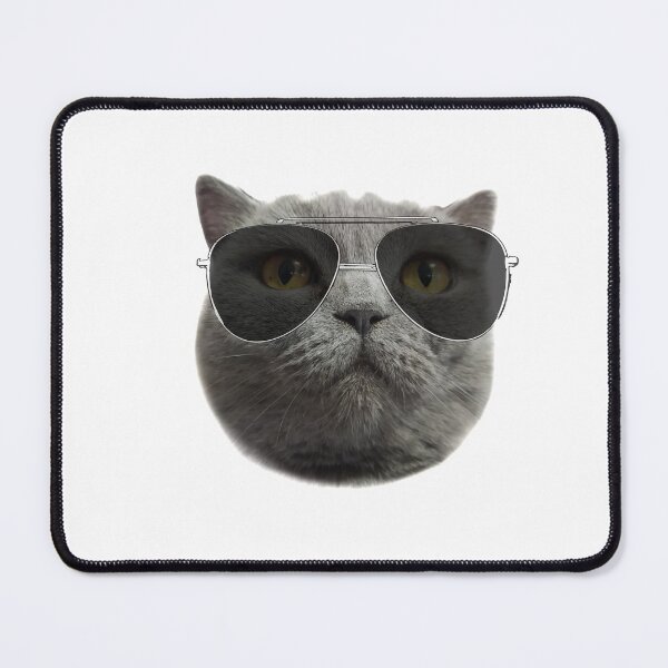 Item preview, British cat with glasses designed and sold by crazymel.