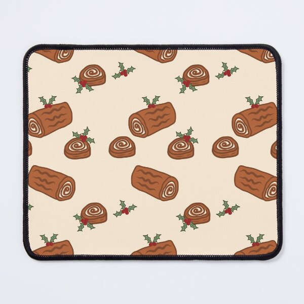 Item preview, Cozy Retro Yule Log Holly Berry Vintage Aesthetic Pagan Christmas Pattern  designed and sold by retroyule.