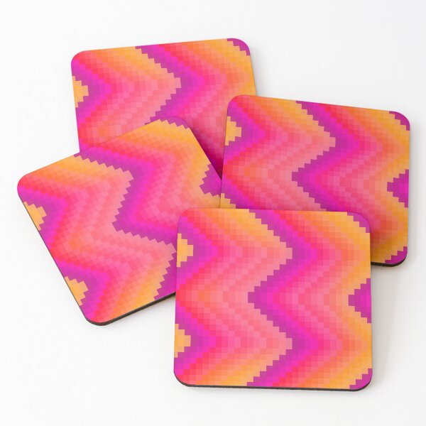 Item preview, Sunset Pixel Zigzag Pattern designed and sold by rin3d .