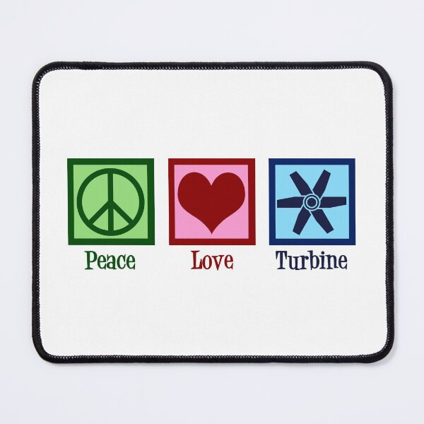 Item preview, Peace Love Turbine designed and sold by Epic Love Designs.